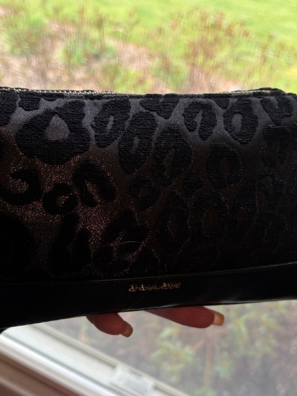 Rare Coach Ocelot back shimmer duffel shaped wristlet - Picture 9 of 9